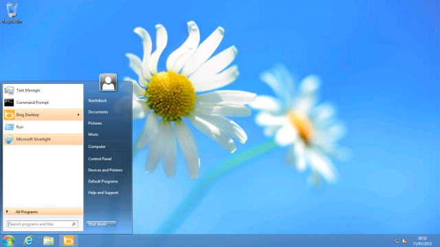 Windows 8 Start Menu Button