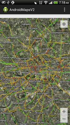 Turn on Traffic Layer of GoogleMap V2