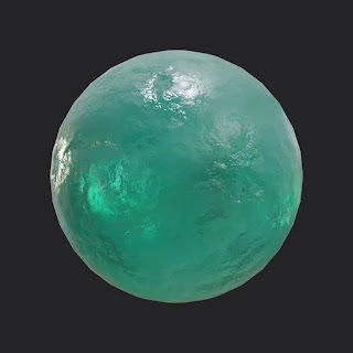 3D Green Quartz Material