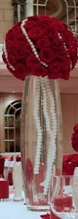 Wedding Decorations, Red Centerpieces and Arrangements 3