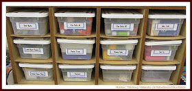 photo of: Organized Student Supplies (Rockin' Teaching Materials via RainbowsWithinReach) 