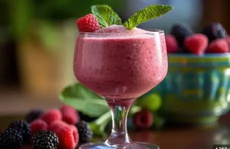 Delicious berry banana smoothie recipe at home