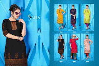 Sunehri Ruby Cotton Kurti Catalogue Set