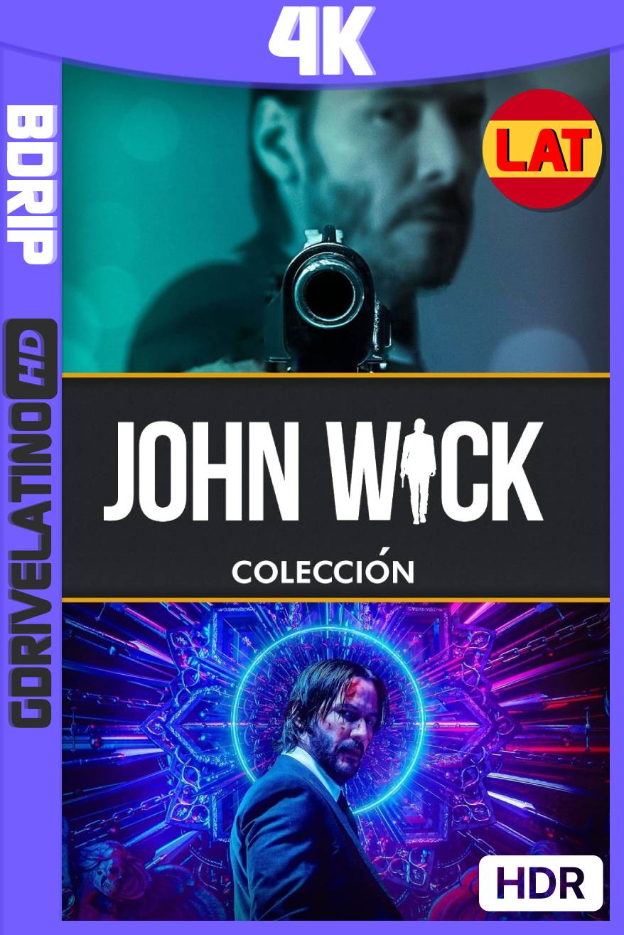 John Wick (2014-2019) Colección BDRip 4K HDR Latino-Ingles MKV