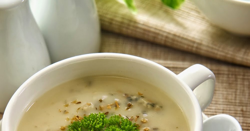 RESEPI SUP CENDAWAN BERKRIM DAN ROTI BAWANG PUTIH ~ SIHAT 
