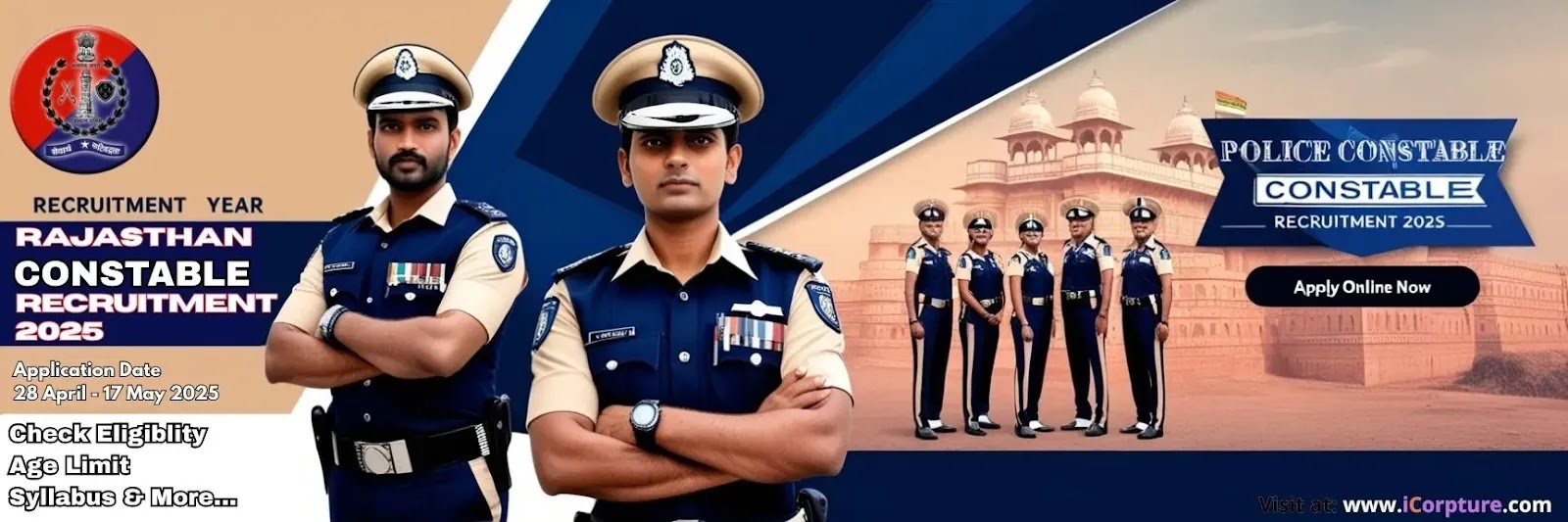 Rajasthan Police Constable Recruitment 2025 Apply Online