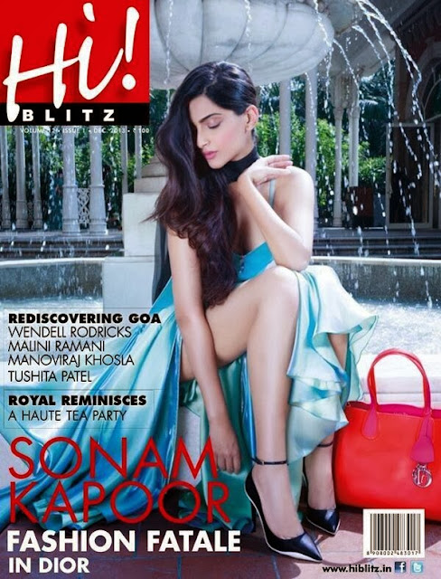 Sonam Kapoor adorns Photoshoot for Hi! Blitz's December 2013 issue