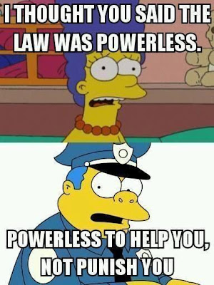 Funny quote image from officer Wiggum