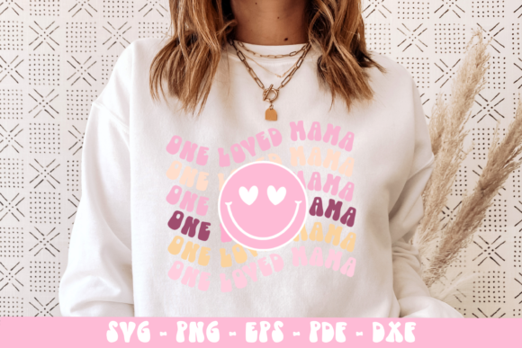 Quotes One Loved Mama, Smiley Face Svg Cut File use them with your Cricut machine to make some adorable fall crafts! #svg #svgfile #freesvg #pumpkin #fall #cricut