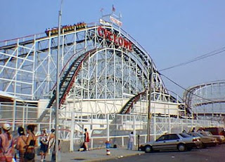 World-famous Cyclone roller coaster.