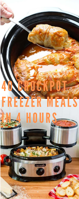 40 crockpot freezer meals in 4 hours Ready To Go