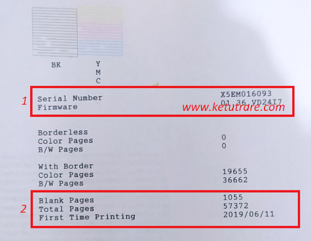 Cara Mengecek Jumlah Lembar yang sudah di Print Pada Printer EPSON beserta Garansinya