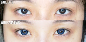 K-lenspop Cara Blue Review, Klenspop Contact Lens Review, Klenspop Cara Blue Before After