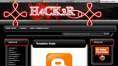 Template Hacker 2012 para Blogger