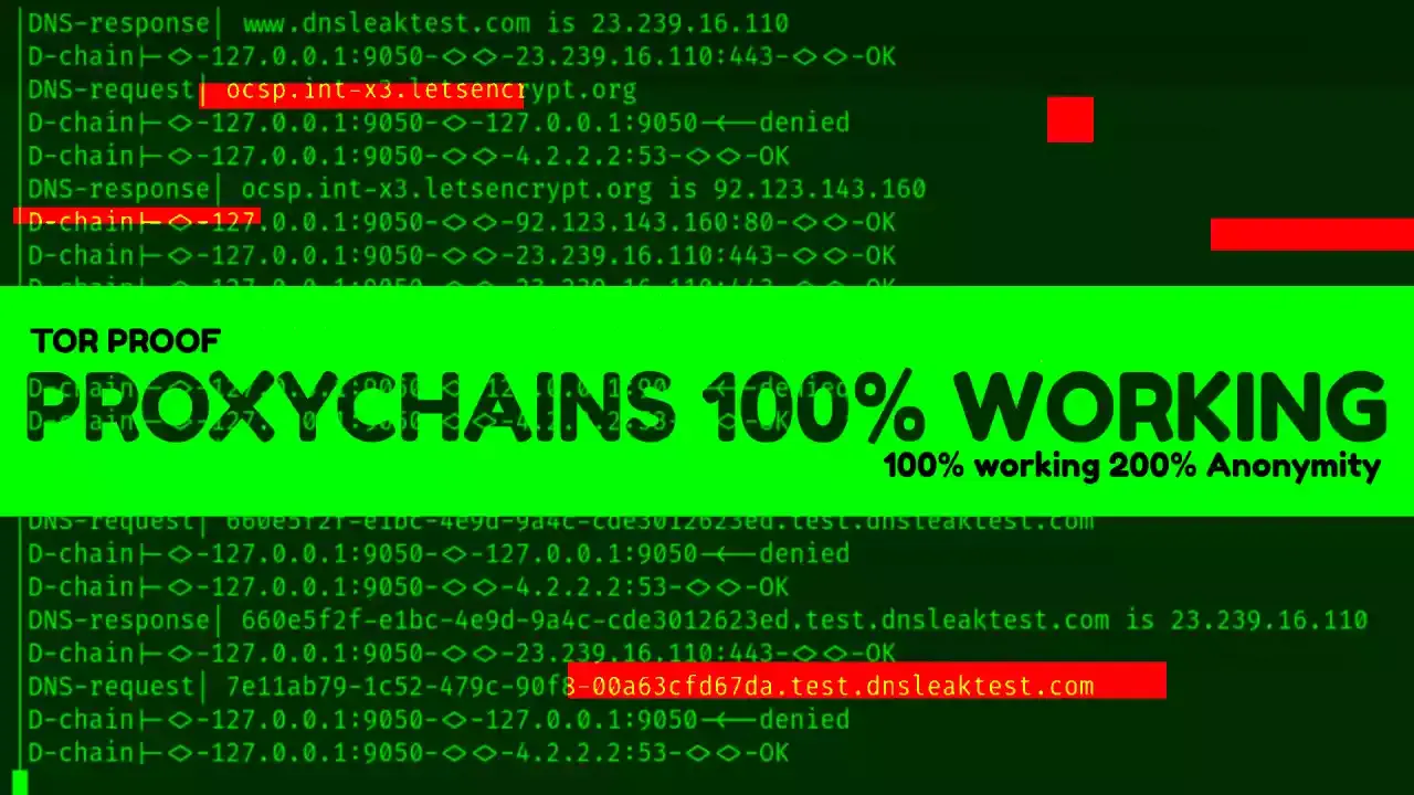 How to setup ProxyChains on Kali Linux 100% working 200% Anonymity