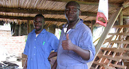 Christmas in Kampala (2010): Emma Ssebakigye and Patrick Idringi Salvado as Matayo and Luka at Joseph's Carpentry Workshop