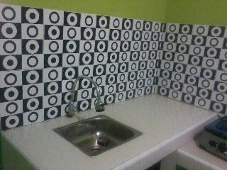Dapur keramik hitam bulat Home Design