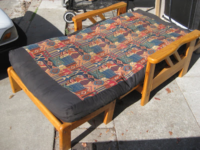 Futon Chairs on Uhuru Furniture   Collectibles  Sold   Futon Chair   Twin Bed    75