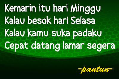 pengertian pantun, ciri pantun, jenis pantun