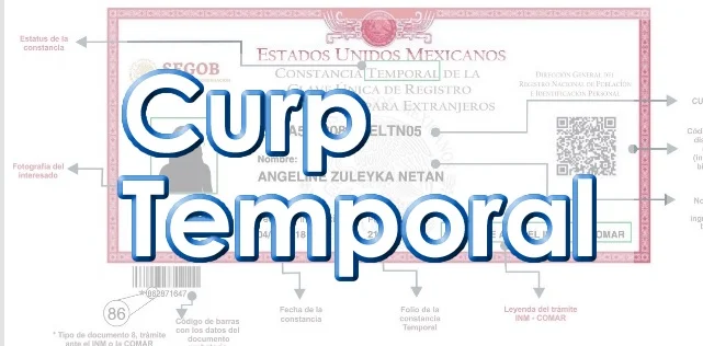 Clave Temporal de Curp para Extranjeros y hacer Tramites