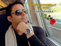 kapil sharma birthday, kapil sharma photo sitting in a train