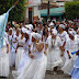 Desfile de Baianas e Cavaleiros na Festa de Nossa Senhora das Dores, na cidade de Mairi