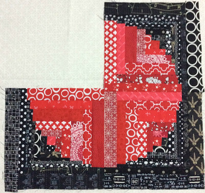 red and black Bubbles Bee block