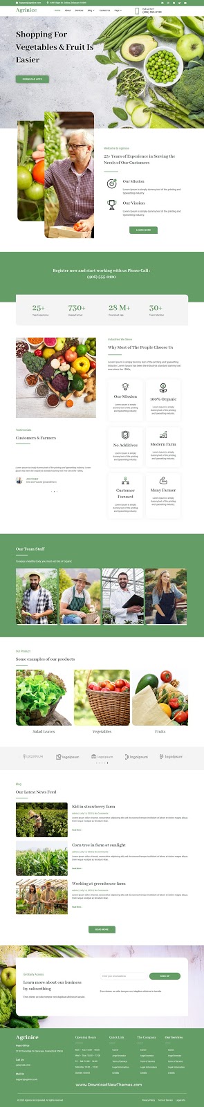 Agriculture and Organic Food Template Kit 