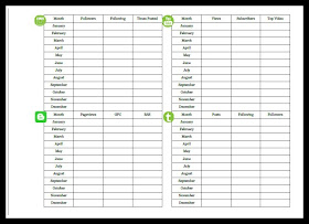 filofax stats tracker printable