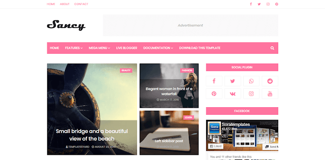 Sancy Blogger Template