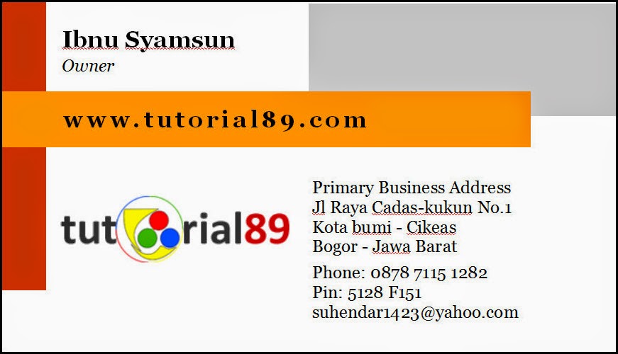 14 contoh desain kartu nama keren siap pakai  Tutorial89