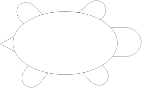 simple turtle shape