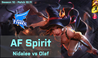 AF Spirit Nidalee JG vs Olaf - KR 10.11