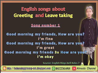 English songs for greeting parting, SMP MTs, Anak-anak, Bahasa Inggris, Kelas 7