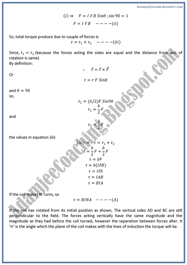 Magnetism-and-Electromagnetism-Theory-Notes-Physics-XII