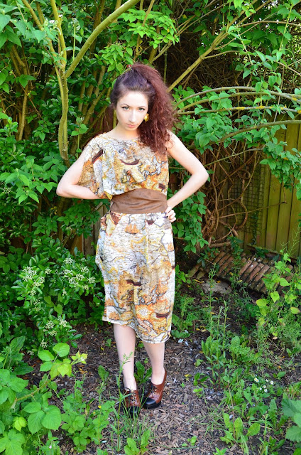 V8898 sewing pattern summer dress DIY obi belt