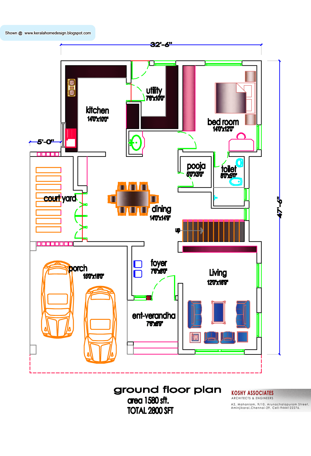 Square Kitchen Layout