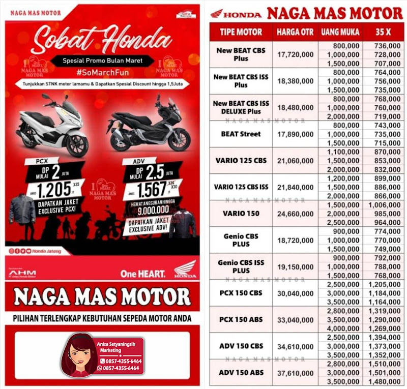 Promo Kredit Motor Honda DP Ringan - #SoMarchFun Maret April 2020