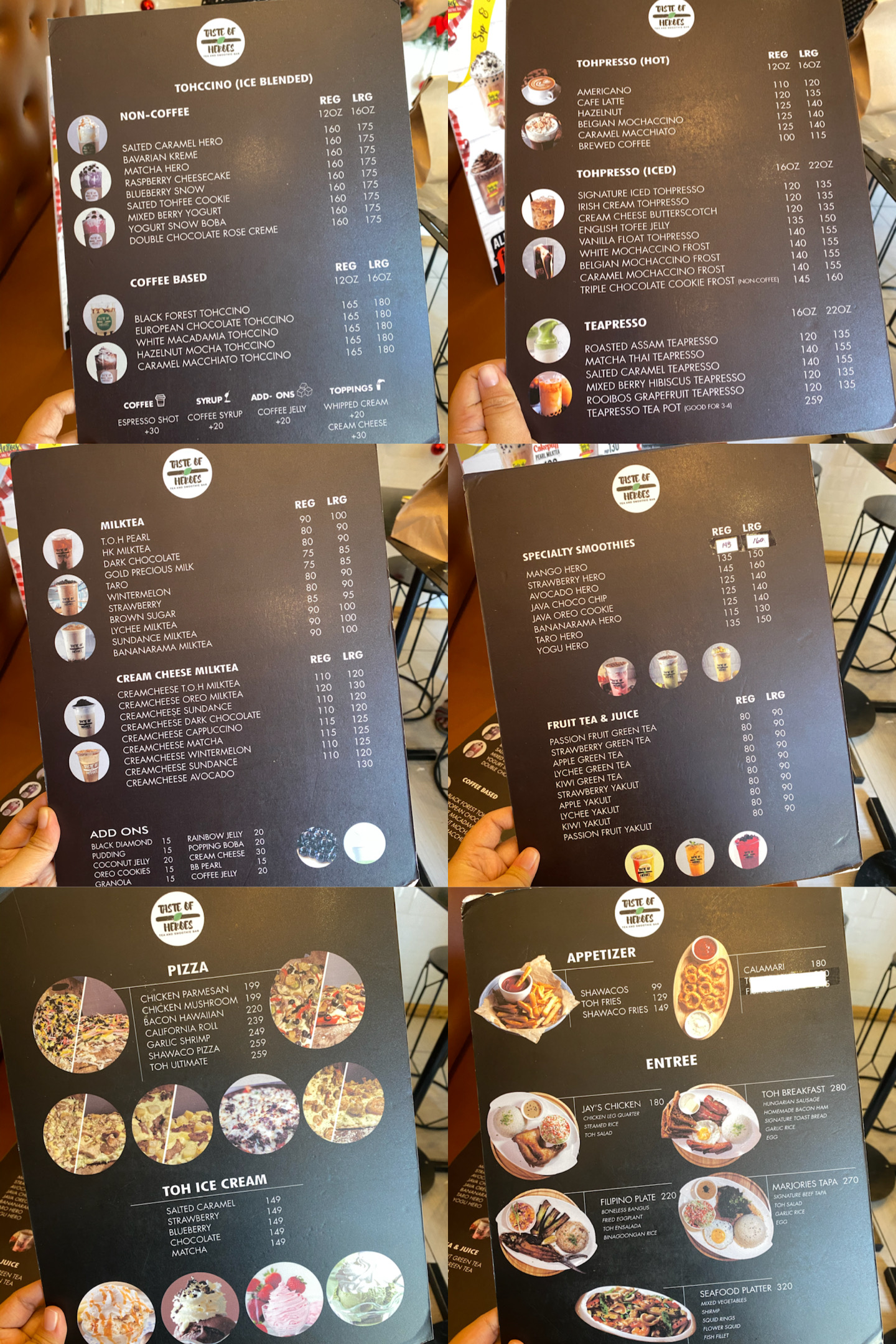 Taste of Heroes  Menu