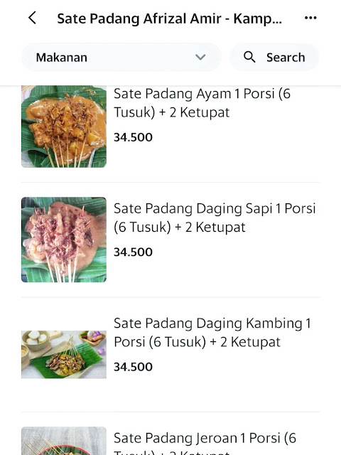 Sate Padang Afrizal Amir, Kota Medan