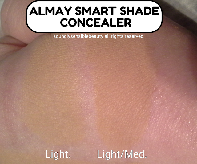 Almay Smart Shade Concealer; Review & Swatches of Shades 100 Light & 200 Light/Medium