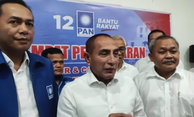 Sambangi Kantor PAN, Edy Rahmayadi Harap Didukung jadi Gubernur Sumut
