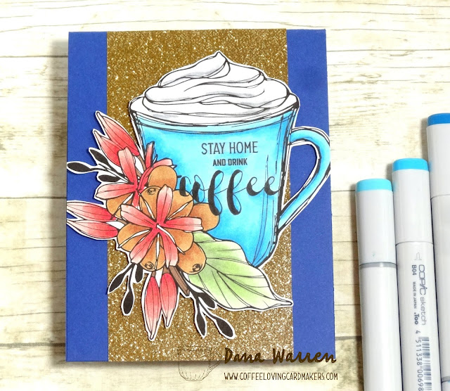 Dana Warren - Kraft Paper Stamps - Graciellie Designs - Coffee