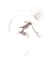 Sketch of a male model