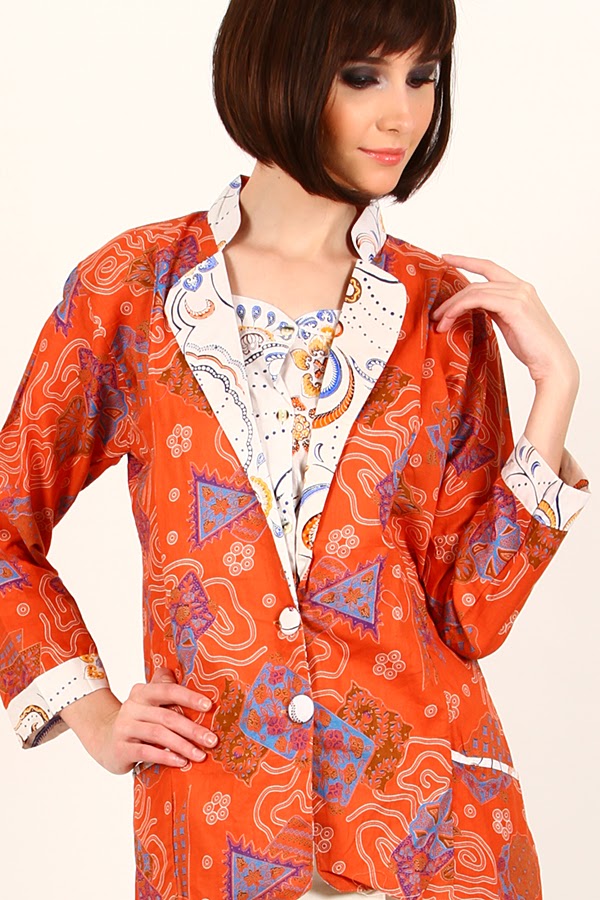 Model Baju  Batik Wanita Modern Terbaru 2014 Model Baju  