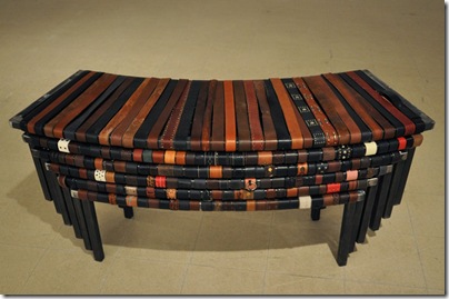 bench made of 1000 belts07