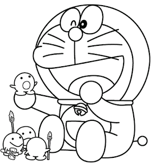 Sketsa Gambar Mewarnai Doraemon 201618