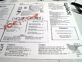 Bar Cento's Menu Right