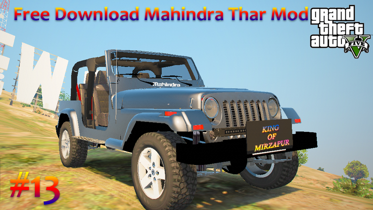 Mahindra Thar Free Download For GTA5