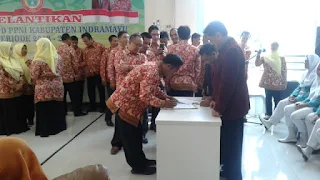 Pelantikan PPNI DPD Indramayu